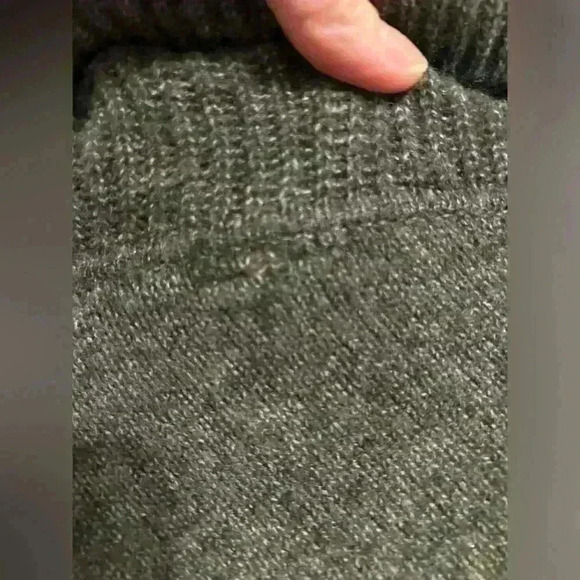 NWT Soft Surroundings Button Neck Sweater Heather Grey Size S - Picture 6 of 8